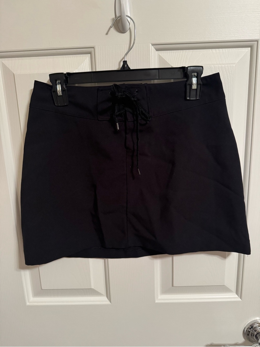 French Connection Women’s Black Lace-Up Mini Skirt Size 8